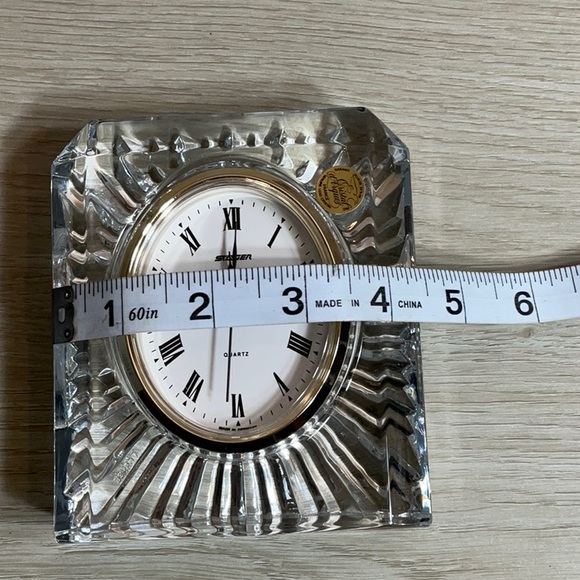 Vintage Staiger Quartz Lead Crystal Clock By Cristal d’Arques France - Picture 6 of 9